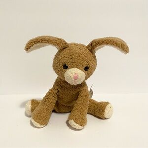 Russ Berrie Luv Pets Bunny Bunzie Floppy Beanie Tiny Pocket Pal 5” Brown White